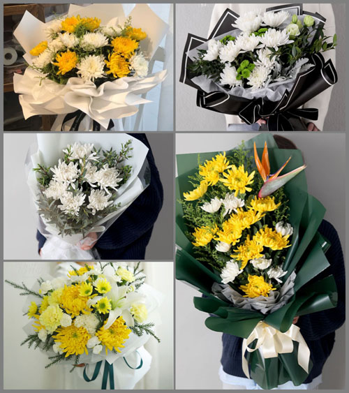 山东青岛平度市南村镇朱王花园村白事花束代送